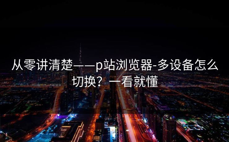 从零讲清楚——p站浏览器-多设备怎么切换？一看就懂