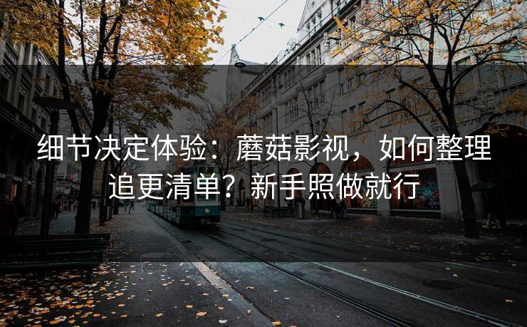 细节决定体验：蘑菇影视，如何整理追更清单？新手照做就行