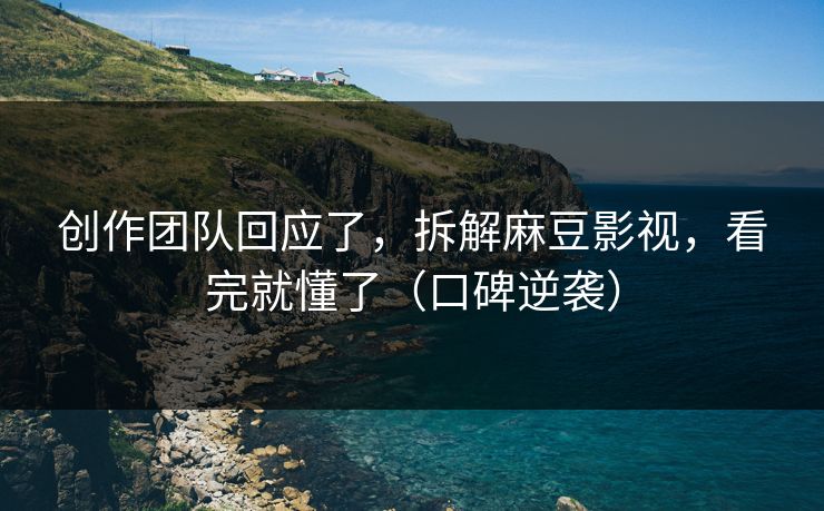 创作团队回应了，拆解麻豆影视，看完就懂了（口碑逆袭）